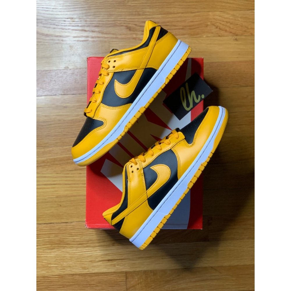 Mens 10.5 Nike Dunk Low “Championship Goldenrod” Athletic Sneakers DD1391-004 - Picture 7 of 7